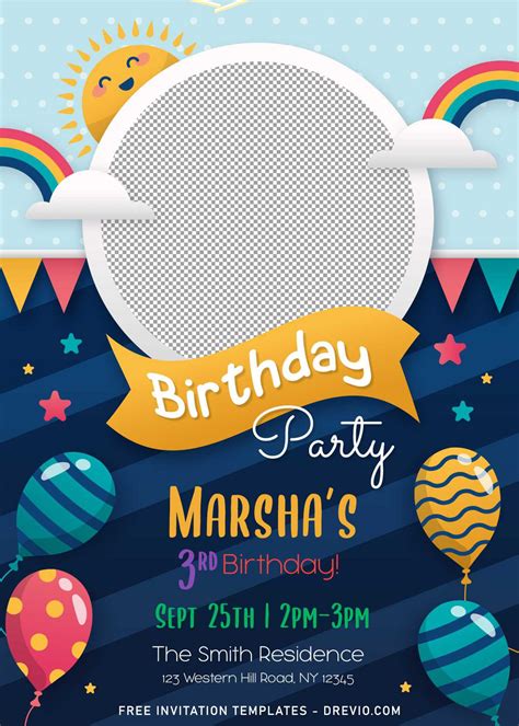 kids invitation card|editable birthday invitations for kids.